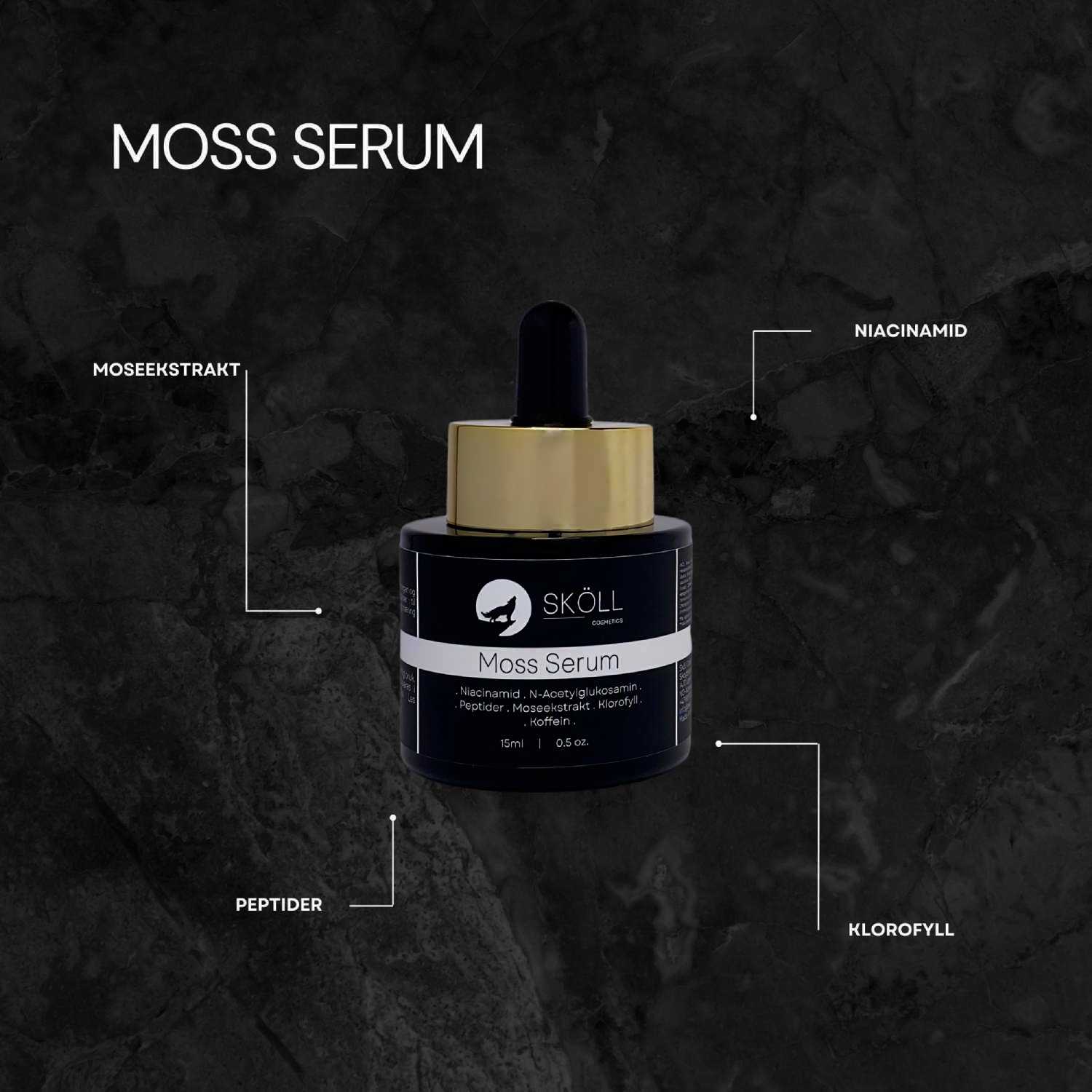 Sköll Cosmetics Moss Serum naturlig serum menn
